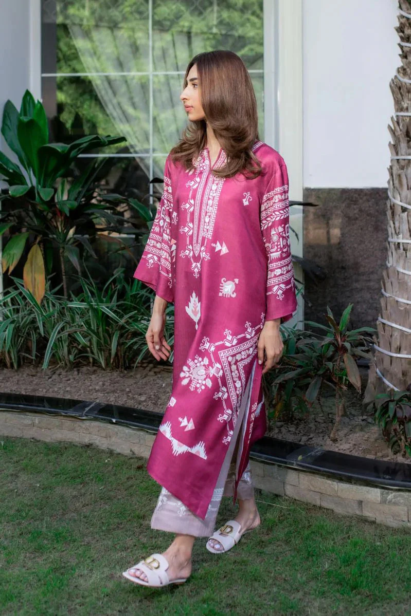 Royal Blue Printed Kurti – Grace in Every Thread