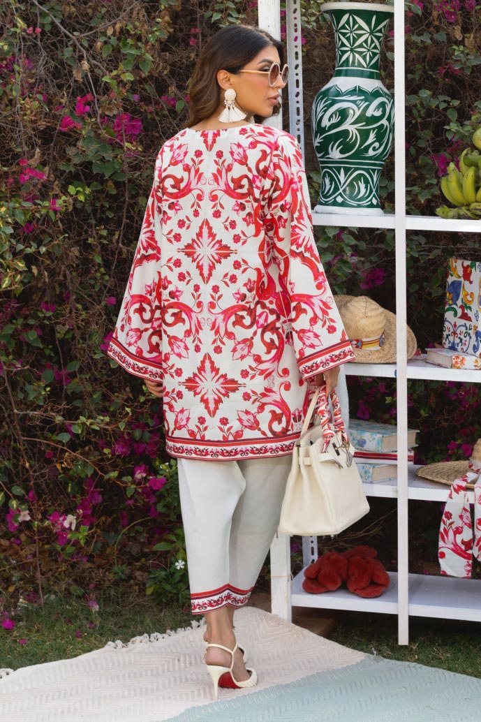 Red & White Floral Co-ord Set