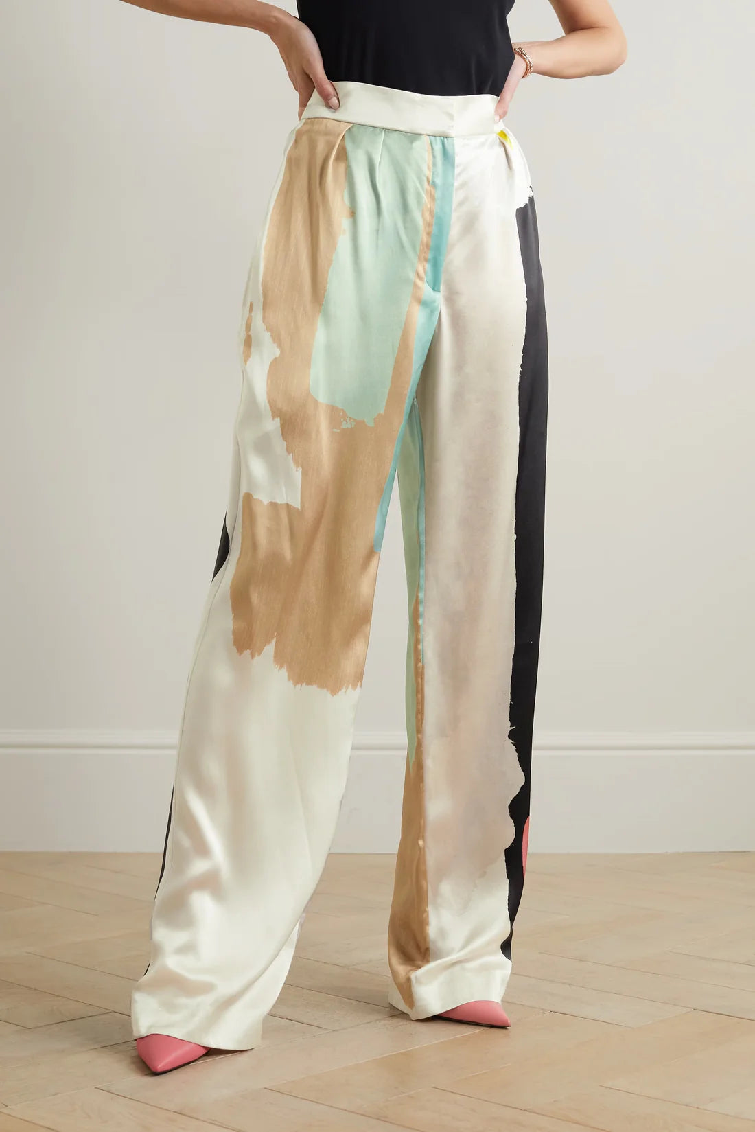 Abstract Print Persian Silk Co-ord Set