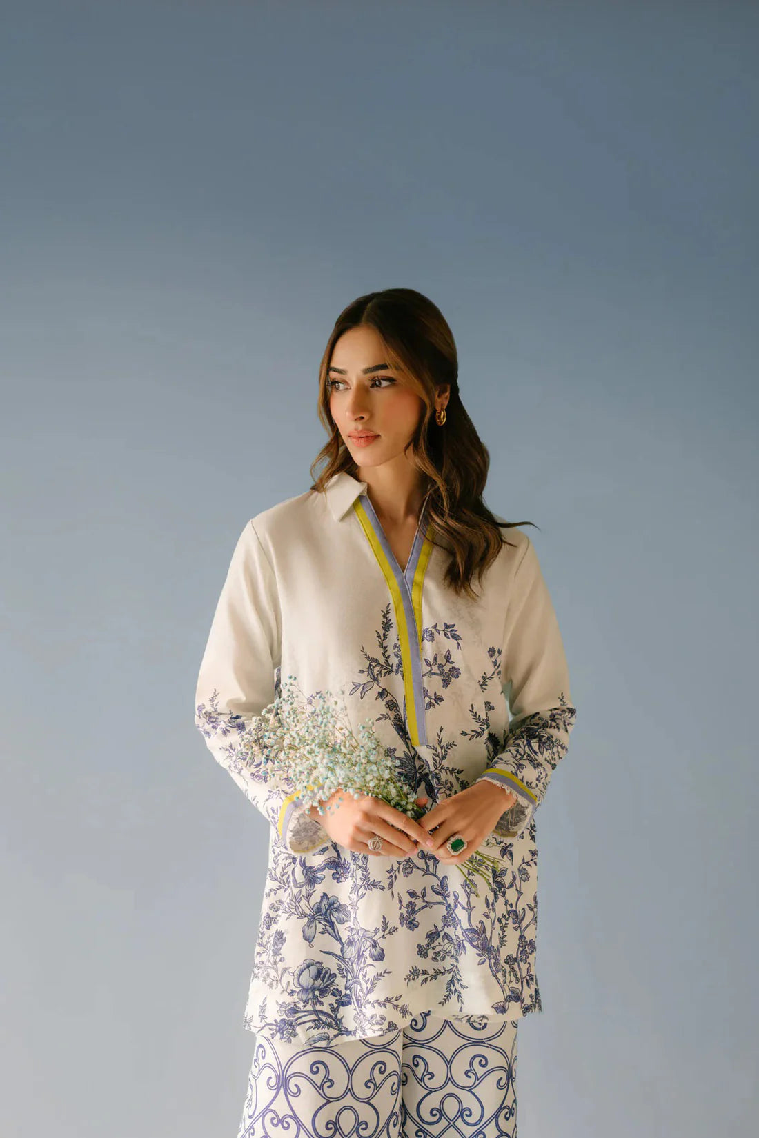 Blue Bloom Elegance Co ord sets