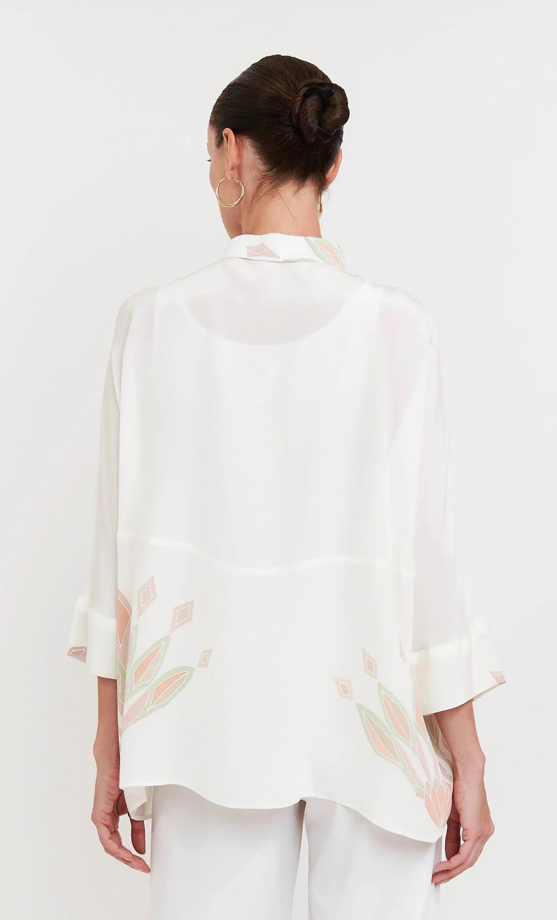 Ivory Whisper | Minimalist Pastel Tunic Shirt