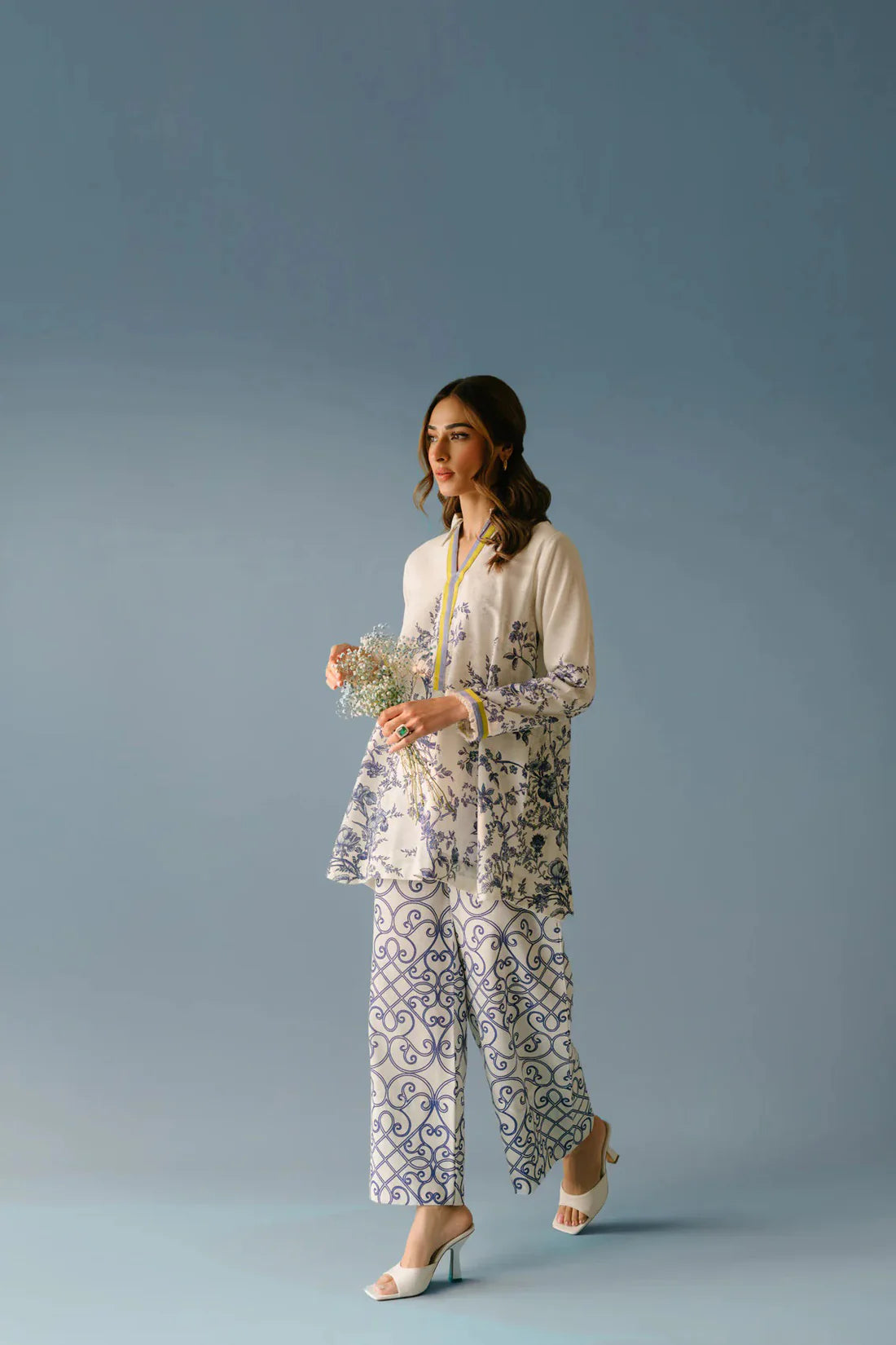 Blue Bloom Elegance Co ord sets