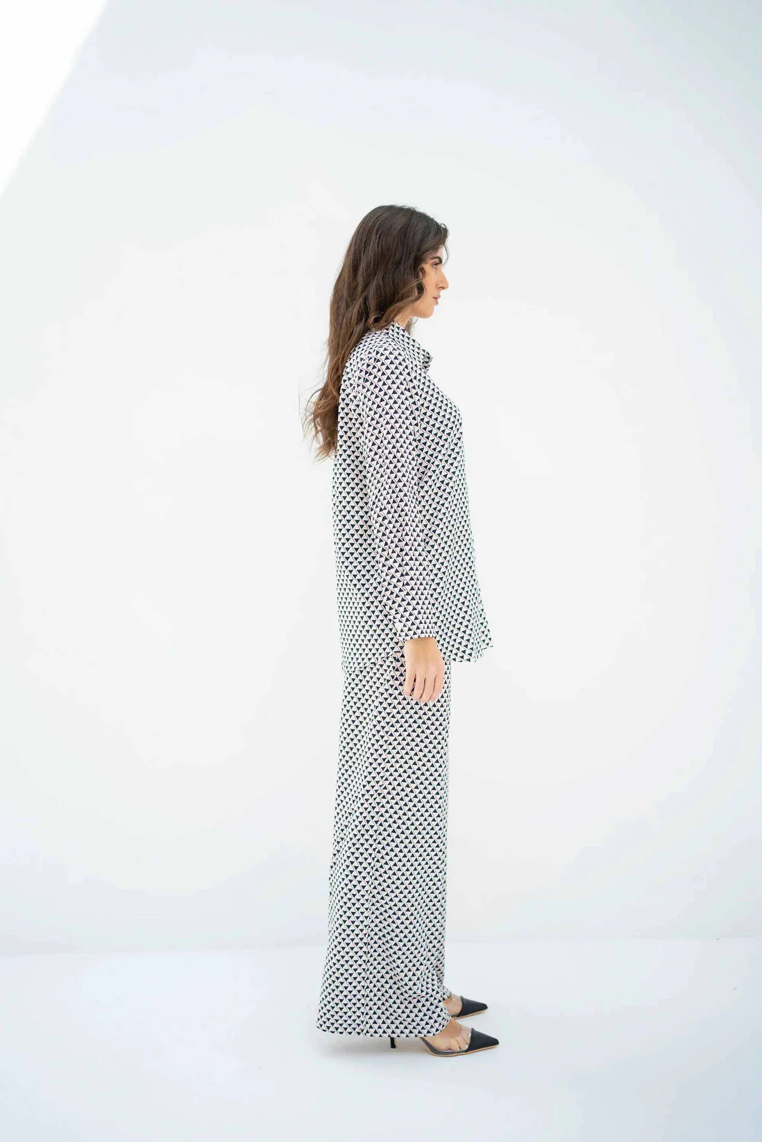Elegant Black & White Co-ord with Pocket Detailing
