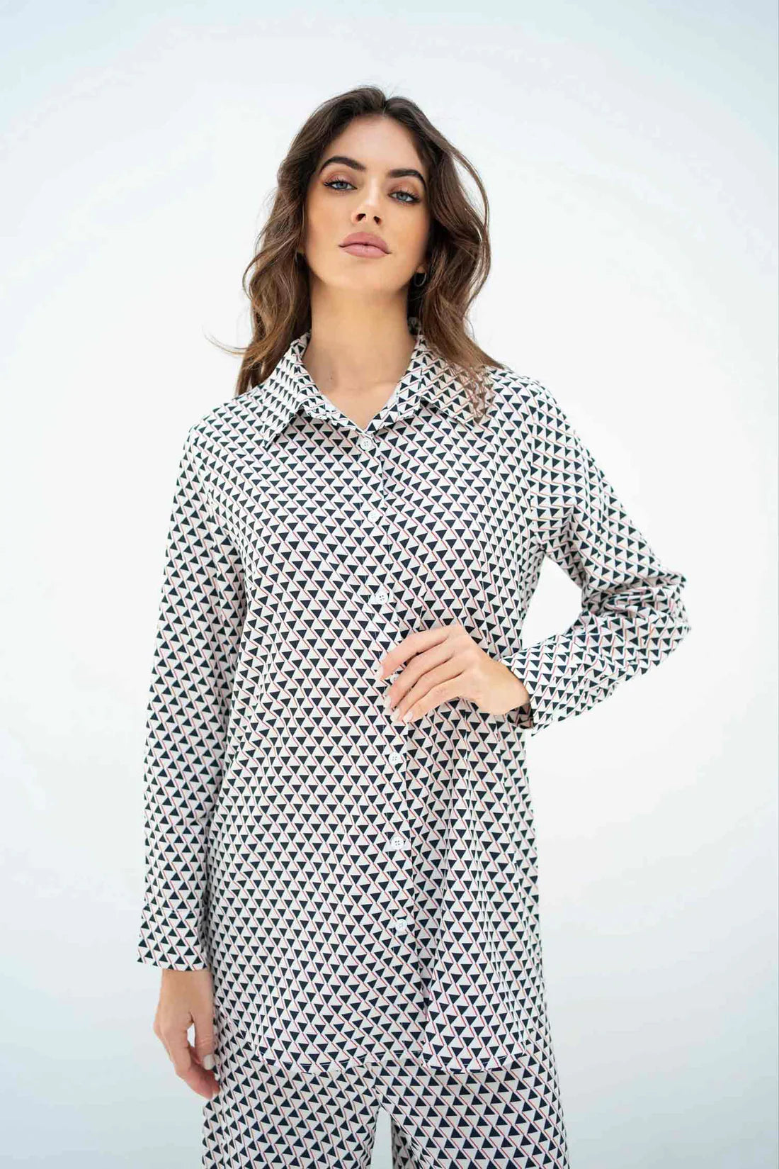 Elegant Black & White Co-ord with Pocket Detailing