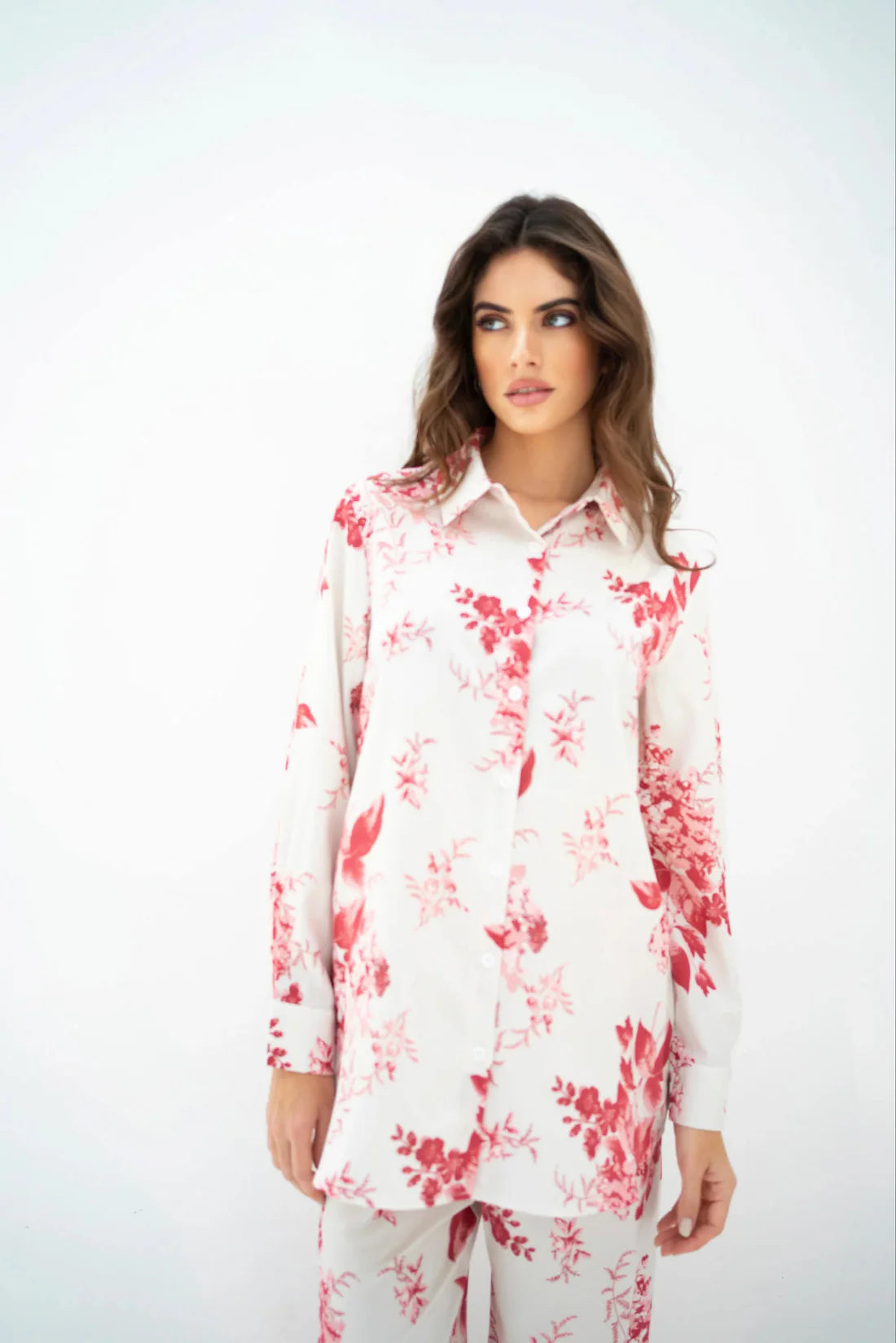 PinkBlossom | Korean BSY Co-ord SET in Floral Elegance